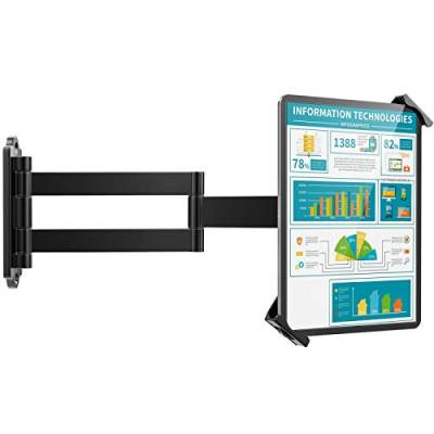 AboveTEK Tablet Wandhalterung iPad Ständer für 7-11Zoll Tablets/iPad/Galaxy Tab/Slate/Fire Tablet Halterung mit Anti-Diebstahl-Sicherheitsschloss und -Schlüssel schwarz von AboveTEK