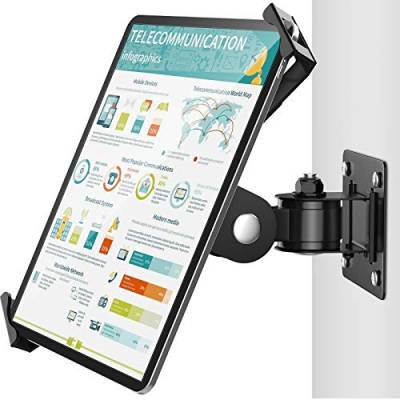 AboveTEK Tablet Wandhalterung iPad Ständer für 7-11Zoll Tablets/iPad/Galaxy Tab/Slate/Fire mit Anti-Diebstahl-Sicherheitsschloss und Schlüssel von AboveTEK