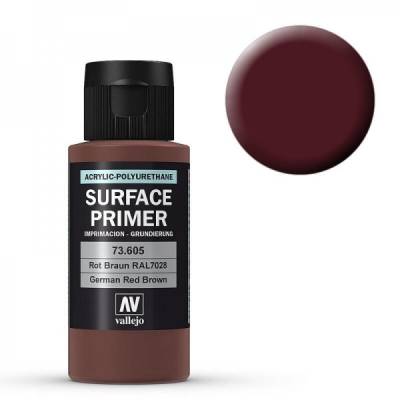 Grundierung 605 Rotbraun (Primer German Red Brown) RAL 8012 200ml von Acrylicos Vallejo