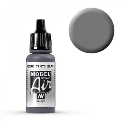 Model Air - Schwarz (Black Metal) - 17 ml von Acrylicos Vallejo