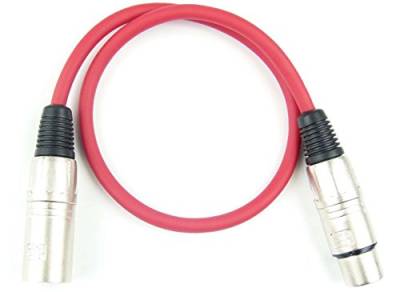 Adam Hall Cables 3 STAR MMF 0050 RED - Mikrofonkabel XLR female auf XLR male 0,5 m rot von Adam Hall