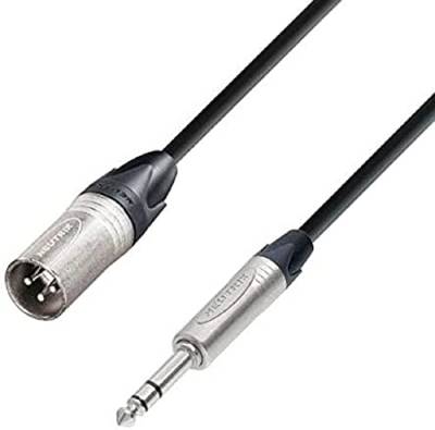 Adam Hall Cables 5 STAR BMV 1000 - Mikrofonkabel Neutrik XLR male auf 6,3 mm Klinke stereo 10 m von Adam Hall