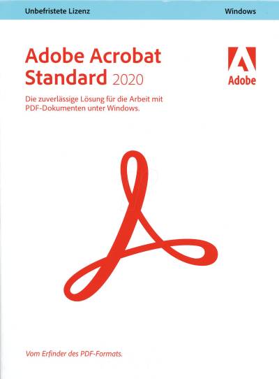 ADOBE 65310929 - Software, Acrobat Standard 2020, PDF-Dateien von Adobe