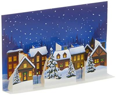 Afie Set mit 10 identischen Karten Happy Year, mit 10 Umschlägen, passend für Format 12 x 17,5 cm, Winterwünsche, Weihnachtsfeiern, Neujahr, Dezember, Januar, LOT10-61-4073-A BA von Afie