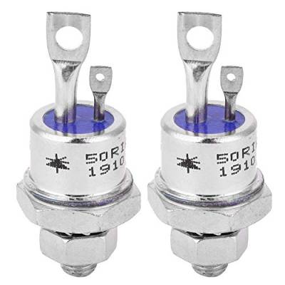 2 Stück 50 RIA 120 SCR Siliziumgesteuerter Gleichrichter, Schrauben-Thyristor-Gleichrichter für die Beleuchtung von Motorsteuerungen/Wandlern von Agatige