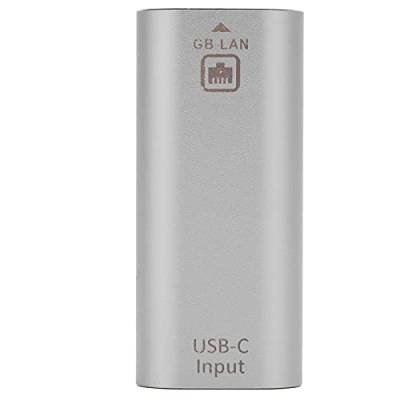 USB-C-auf-Ethernet-Adapter, RJ45-auf-Typ-C-Gigabit-Ethernet-LAN-Netzwerkadapter für Telefone Computer Tablets, Plug and Play von Agatige