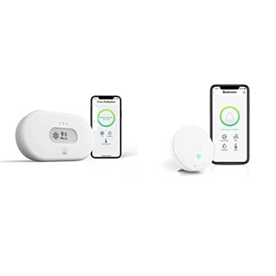 Airthings Wave Mini - Indoor Air Quality Monitor - Chemicals (TVOCs), Mould Risk, Humidity, Temperature + 2980 View Pollution - Air Pollution Monitor with Particulate Matter (PM 2.5) von Airthings