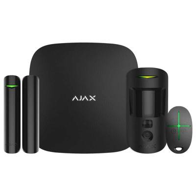 AJAX HomeSec Alarmanlagen Set S (1xHub 2 1xMotionCam 1xDoorProtect 1xSpaceControl) Schwarz von Ajax Systems