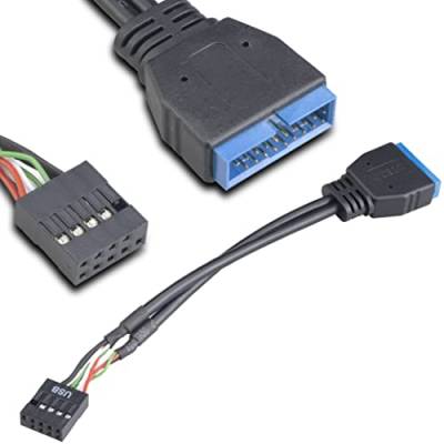 AKasa 0,1M USB 1.X USB 2.0 USB 3.0 9-POLIG, AK-CBUB19-10BK von Akasa