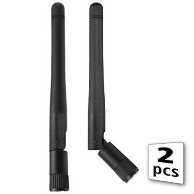 Akasa Omni-Direktionale Tri-Band Wi-Fi Antenne, RP-SMA Male, 2 Stück, 2dBi, Konform mit IEEE 802.11a/b/g/ac/ad Frequenz, A-ATN01-BK von Akasa