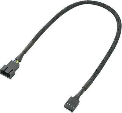 Akasa PC-Lüfter Verlängerungskabel [1x PC-Lüfter Stecker 4pol. - 1x PC-Lüfter Buchse 4pol.] 0.30 von Akasa