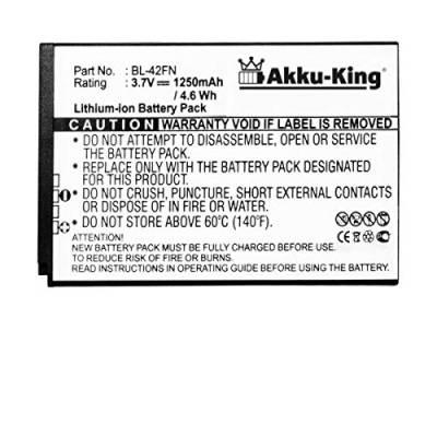 Akku-King Akku kompatibel mit LG BL-42FN Li-Ion - 1250mAh - für Optimus Me P350, Optimus Chat C550 von Akku-King