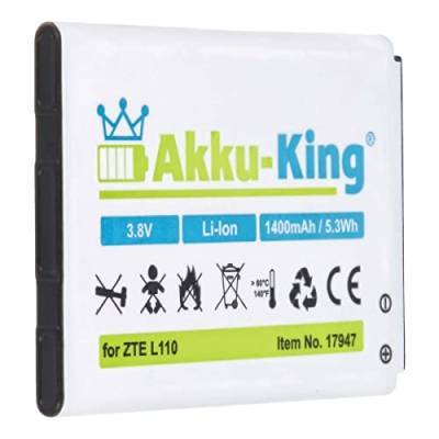 Akku-King Akku kompatibel mit ZTE Li3814T43P3h634445 - Li-Ion 1400mAh - für Blade L110, L110 Dual SIM von Akku-King