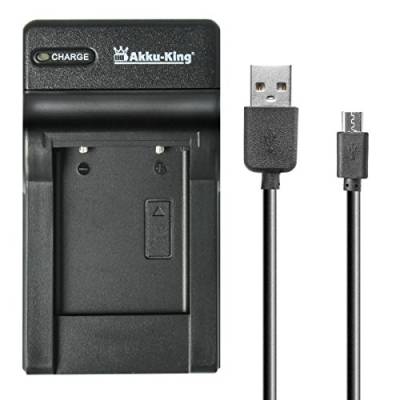 USB-Akku-Ladegerät kompatibel mit Panasonic CGA-S008E von Akku-King