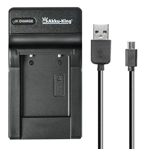 USB-Akku-Ladegerät kompatibel mit Panasonic DMW-BLE9, DMW-BLG10, DMW-BLH7 von Akku-King