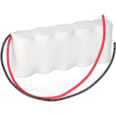 Akkupack 6V 2500 mAh C NiCd Notleuchten HT 20cm Kabel F51NICD2500 von Akkuman