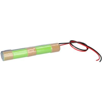 Akkustange NiMH 2,4V 1800mAh AA Hochtemperatur Notlicht Kabel 20cm L21NIMH1800 von Akkuman