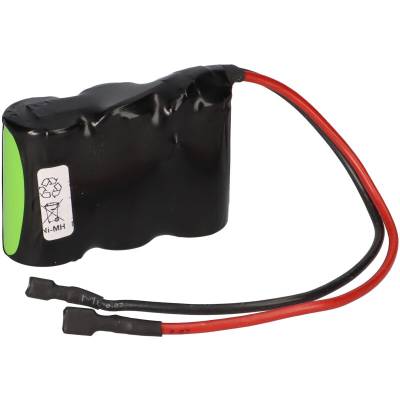 Notleuchtenakku NiMH 3,6V 4000mAh F1x3 Baby C mit Kabel und Faston-Buchsen -4,8mm / +6,3mm von Akkuman