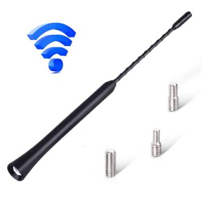 Car Aerials Replacement Kit, Akozon Autoantenne Autoradio Antenne 9 Zoll Universal Auto Antenne DAB FM KFZ Kurzstab Dachantenne Radioantenne Ersatzantennenstab Dachradioantenne mit Schrauben von Akozon