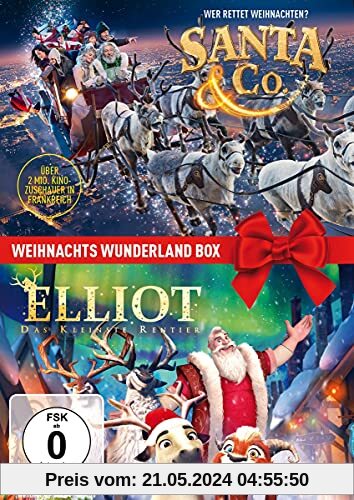 Weihnachts Wunderland Box: Santa & Co. / Elliot - Das kleinste Rentier [2 DVDs] von Alain Chabat