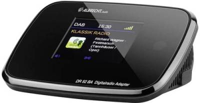 Albrecht DR 52 BA Radio-Adapter DAB+, UKW Bluetooth® Schwarz von Albrecht