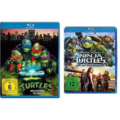 Turtles 2 - Das Geheimnis des Ooze [Blu-ray] & Teenage Mutant Ninja Turtles - Out of the Shadows [Blu-ray] von Alive - Vertrieb und Marketing/DVD