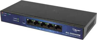 Allnet ALL-SG8245PM Netzwerk Switch 5 Port 1000MBit/s PoE-Funktion von Allnet
