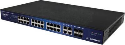 Allnet ALL-SG8428PM Netzwerk Switch 24 + 4 Port 1000MBit/s PoE-Funktion von Allnet