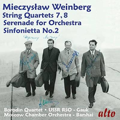 Mieczysław Weinberg: Streichquartette Nr. 7 & 8, Serenade Op.47/4, Sinfonietta Nr.2 von Alto