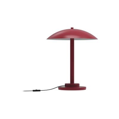 Aluminor Chicago Tischleuchte, runder Schirm, rot von Aluminor
