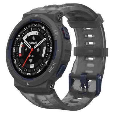 Amazfit Active Edge Smartwatch mit stilvollem, robustem Sport- und Fitness-Design, GPS, KI-Gesundheitscoach für Fitnessstudio, Outdoor, Training und Bewegung, 16 Tage Akku, 10 ATM wasserdicht, von Amazfit
