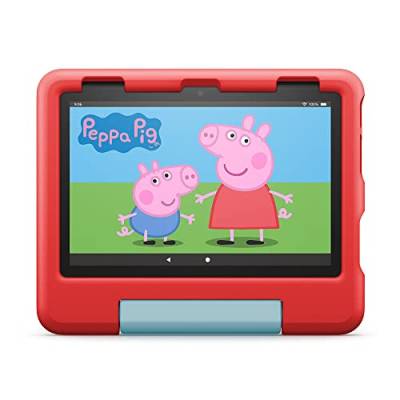 Das neue Fire HD 8 Kids-Tablet, 8-Zoll-HD-Display, für Kinder von 3 bis 7 Jahren, 2 Jahre Sorglos-Garantie, kindgerechte Hülle, 32 GB (2022), rot von Amazon