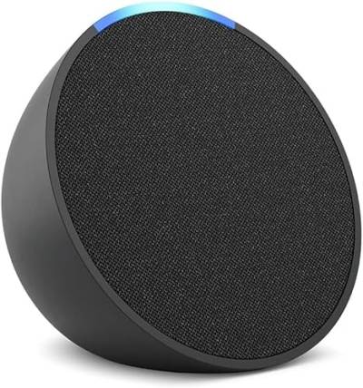 Echo Pop | Kompakter und smarter Bluetooth-Lautsprecher mit vollem Klang und Alexa | Anthrazit von Amazon