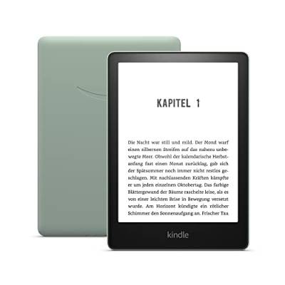 Kindle Paperwhite (16 GB) – Jetzt mit 6,8-Zoll-Display (17,3 cm) und verstellbarer Farbtemperatur – mit Werbung - Agavengrün von Amazon