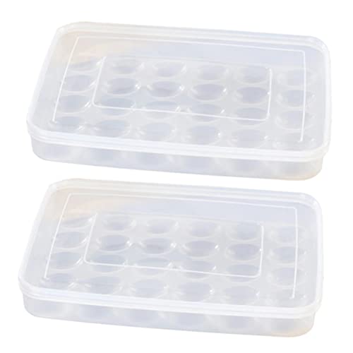 Angoily 6 Stk Eierkarton eierbehälter eier box Spanplatte weiß Kühlschrankständer Gefrierei-Organizer-Halter Aufbewahrungsboxen für Eier im Container Veranstalter von Angoily