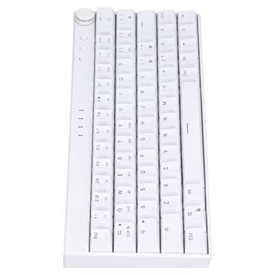 Annadue RGB Mechanische Tastatur, 2,4G Wireless//kabelgebundene Mechanische Tastatur, 64 Tasten Ergonomische Gaming Tastatur mit Knopf für für HarmonyOS für für (Linearer von Annadue