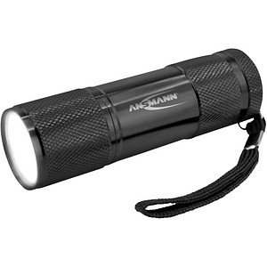 ANSMANN Action COB LED LED Taschenlampe schwarz 9,5 cm, 200 Lux, 175 Lumen, 1 W von Ansmann