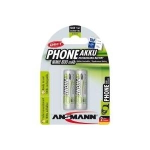 ANSMANN Mignon 800 DECT - Batterie 2 x AA Typ 800 mAh (5030902) von Ansmann