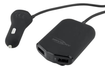 ANSMANN USB-KFZ-Ladegerät , In Car Charger 496, , 2 x 2 USB von Ansmann