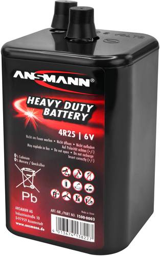 Ansmann 4R25 Spezial-Batterie 4R25 Federkontakt Zink-Kohle 6V 9000 mAh 1St. von Ansmann
