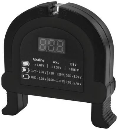 Ansmann Batterietester Check-It Messbereich (Batterietester) 1,2 V, 1,5 V, 3 V, 9V Akku, Batterie 40 von Ansmann