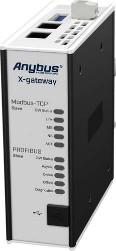 Anybus AB7634 Profibus Slave/Modbus-TCP Slave Gateway Ethernet, USB 24 V/DC 1St. von Anybus