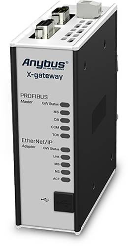 Anybus AB7800 PROFIBUS DP-V0 Master/EtherNet/IP Slave Gateway 24 V/DC 1St. von Anybus