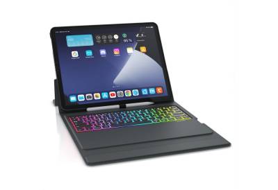 Aplic Tablet-Tastatur (Bluetooth, für iPad Pro 12,9 Zoll Gen 3 + 4, 500 mAh Akku, mit Case) von Aplic