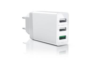 Aplic USB-Ladegerät (3000 mA, 3-Port Netzteil, Quick Charge 3.0, 2x USB Port + 1x QC 3.0 Port) von Aplic