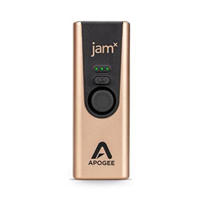 Apogee Jam X USB Audio-Interface (für iOS, macOS und PC, integrierte Analog-Kompression, kostenloses Ableton Live Lite, hohe Auflösung, Plug-n-Play, inklusive Software) von Apogee