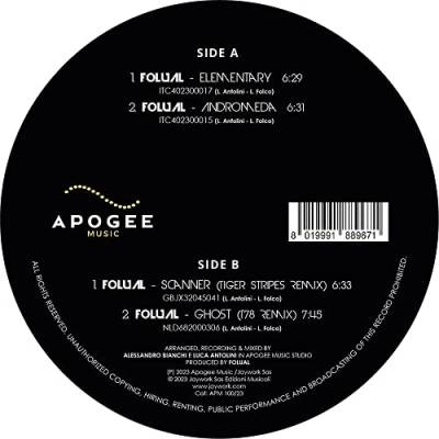 Apogee Music 001 [Vinyl LP] von Apogee