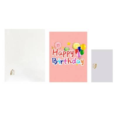 Geburtstagskarte, 3D-Popup-Geschenkkarten, faltbare Ballon-Kuchenkarten mit Umschlag, kleine Karte für Frauen, Mutter, Ehefrau, Ehemann, Popup-Karten von Apooke