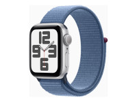 Apple Watch SE 2022 (GPS) 40mm silber mit Sport Loop winterblau von Apple Computer