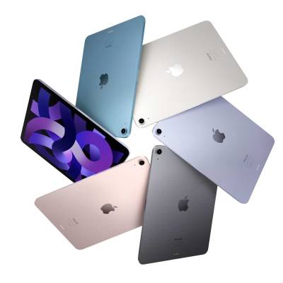 Apple 10.9"  iPad Air Wi-Fi - 5. Generation - Tablet - 256GB - 27,7 cm (10.9") IPS (2360 x 1640) - Space-grau (MM9L3FD/A) von Apple